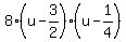 8%2A%28u-3%2F2%29%2A%28u-1%2F4%29