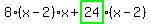 8%2A%28x-2%29%2Ax%2Bhighlight_green%28+24+%29%2A%28x-2%29