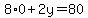 8%2A0%2B2y=80