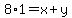 8%2A1=+x%2By