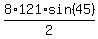 8%2A121%2Asin%2845%29%2F2