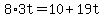 8%2A3t=10%2B19t
