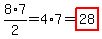 8%2A7%2F2=4%2A7=highlight%2828%29