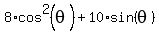 8%2Acos%5E2%28theta%29+%2B+10%2Asin%28theta%29