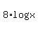 8%2Alog%28x%29