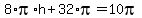 8%2Api%2Ah%2B32%2Api=10pi