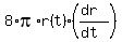 8%2Api%2Ar%28t%29%2A%28%28dr%29%2F%28dt%29%29