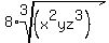 8%2Aroot%283%2C%28x%5E2yz%5E3%29%29