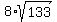 8%2Asqrt%28133%29