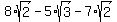 8%2Asqrt%282%29-5%2Asqrt%283%29-7%2Asqrt%282%29