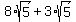 8%2Asqrt%285%29%2B3%2Asqrt%285%29