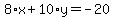8%2Ax%2B10%2Ay=-20