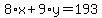 8%2Ax%2B9%2Ay=193