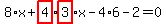8%2Ax%2Bhighlight_red%28+4+%29%2Ahighlight_red%28+3+%29%2Ax-4%2A6-2=0