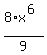 8%2Ax%5E%286%29%2F9