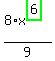 8%2Ax%5E%28highlight_green%28+6+%29%29%2F9