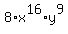 8%2Ax%5E16%2Ay%5E9