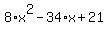 8%2Ax%5E2-34%2Ax%2B21