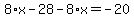 8%2Ax-28-8%2Ax=-20