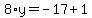 8%2Ay=-17%2B1