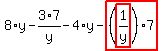 8%2Ay-3%2Fy%2A7-4%2Ay-highlight_red%28+%28highlight_red%28+1%2Fy+%29%29%2A7+%29