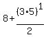 8%2B%283%2A5%29%5E1%2F2