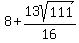 8%2B13sqrt%28111%29%2F16