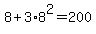 8%2B3%2A8%5E2=200