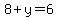 8%2By=6