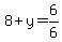 8%2By=6%2F6