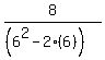 8%2F%28%286%5E2-2%286%29%29%29