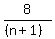 8%2F%28%28n%2B1%29%29