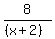8%2F%28%28x%2B2%29%29