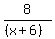 8%2F%28%28x%2B6%29%29