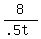 8%2F%28.5t%29