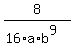 8%2F%2816%2Aa%2Ab%5E9%29