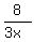 8%2F%283x%29