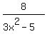 8%2F%283x%5E2-5%29