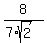8%2F%287%2Asqrt%282%29%29