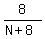 8%2F%28N%2B8%29