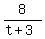 8%2F%28t%2B3%29