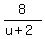 8%2F%28u%2B2%29