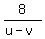 8%2F%28u-v%29