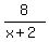 8%2F%28x%2B2%29