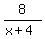 8%2F%28x%2B4%29