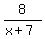 8%2F%28x%2B7%29