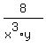 8%2F%28x%5E3%2Ay%29