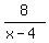 8%2F%28x-4%29