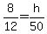 8%2F12=h%2F50