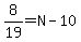 8%2F19=N-10